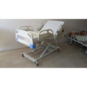 PY153/A 3 Motorlu Full ABS Asansörlü Hasta Karyolası + 4 Parçalı Yatak